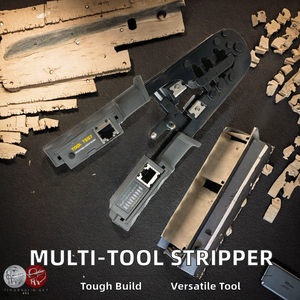 Mô-đun đa chức năng dây thép cắt RJ11/RJ12/<span class=keywords><strong>RJ45</strong></span> 6P/8P Uốn Tóc bồng công cụ với Tester Ethernet Cáp vũ nữ Thoát y OEM tùy chỉnh - Product Image 2