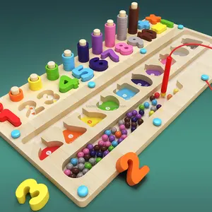 2024 jouet numéro labyrinthe numéro conseil comptage jeu Montessori bloc magnétique jouets en bois