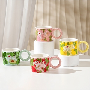 Creative Cartoon Design <b>Ceramic</b> <b>Mug</b> Office Water Cup Coffee <b>Mug</b> Tea and Coffee Cups for Events or Gifts - Product Image 2