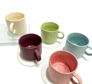 Tazas de Cerámica Apilables de 250 ml para Personas Solitarias, Tazas para la Tarde para una Persona - Product Image 2