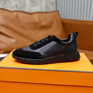 Men's Sophisticated Business Casual Sneakers Understated Luxury Minimalist Sneakers Premium Mixed Suede Leather Upper All - Product Image 4