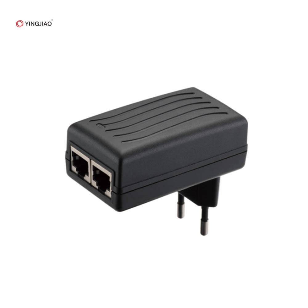 Yingjiao высококачественный Источник питания переменного/постоянного тока Poe 48 в 0,5 А 12 В 2 А Импульсный адаптер питания с 2 портами Rj45