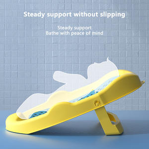 Ensemble de <span class=keywords><strong>baignoire</strong></span> pour bébé pliable en plastique autoportante <span class=keywords><strong>avec</strong></span> <span class=keywords><strong>filet</strong></span> de bain et support de bain pour bébé - Product Image 4