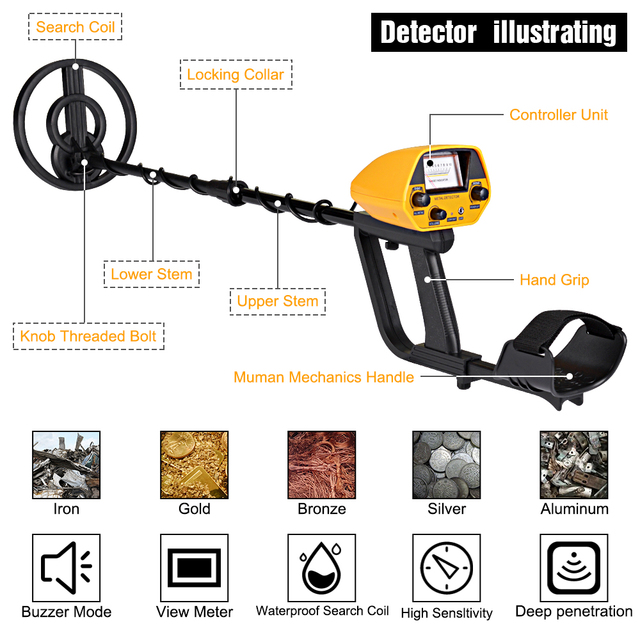 Factory Price Best New Gold Metal Detector MD-5090 for Underground Metal Gold Detection Detector De Oro Profesional