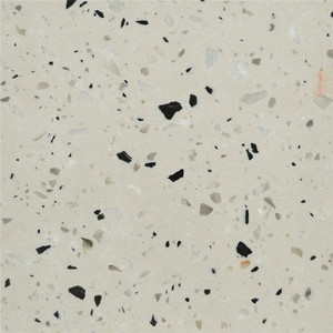 Carreaux de sol en <span class=keywords><strong>terrazzo</strong></span> <span class=keywords><strong>blanc</strong></span> époxy avec des points noirs - Product Image 2
