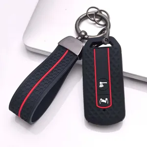 Pour <span class=keywords><strong>Honda</strong></span> Sh125 Sh150 Sh300 Scoopy <span class=keywords><strong>Forza</strong></span> <span class=keywords><strong>125</strong></span> <span class=keywords><strong>Forza</strong></span> 300 2018 <span class=keywords><strong>2019</strong></span> – Housse de protection en silicone pour clé télécommande avec anneau porte-clés - Product Image 1