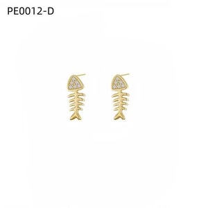 ต่างหูแฟชั่นแบบติดหู รุ่น PE0012 สำหรับผู้หญิง เครื่องประดับคุณภาพสูง - Product Image 2
