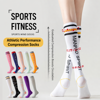 Chaussettes de sport respirantes, chaussettes de compression élastiques, chaussettes à haute élasticité pour la salle de sport et la remise en forme