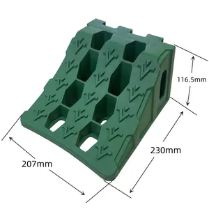 PP 휠 스토퍼 트럭 휠 초크 여행 트레일러 RV 자동차 캠퍼 타이어 블록 초크