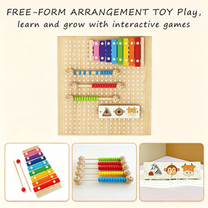 Corralitos Plegables Minimalistas de Madera Resistente para Bebés y Niños, Ideales para la Sala de Estar - Product Image 3