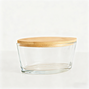 Venta al por mayor de velas perfumadas de vidrio personalizado púrpura lujoso 450mL forma de barco ovalado mecha de madera vela perfumada - Product Image 4