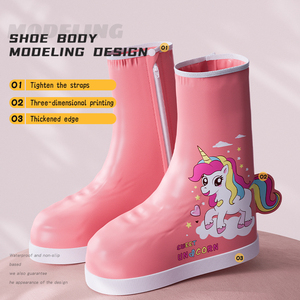 Nouveau design couvre-chaussures <span class=keywords><strong>de</strong></span> <span class=keywords><strong>pluie</strong></span> unisexes souples et respirants personnalisés, antidérapants, imperméables et résistants, <span class=keywords><strong>bottes</strong></span> <span class=keywords><strong>de</strong></span> <span class=keywords><strong>pluie</strong></span> pour enfants - Product Image 2