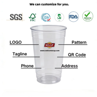 Bandeja de Aperitivos 2 en 1 con Logotipo Personalizado, MOQ Bajo, con Vasos de PP de 500 ml y Tazón de 700 ml para Cine, Fiestas, Personalización Rápida, Empaque con Marca