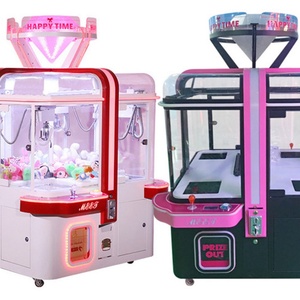 Four People Magic Cube Mini Claw Crane Machine <b>Large</b> Claw Crane Machine Coin Operated Catch <b>Doll</b> Lipstick Game Machine - Product Image 6