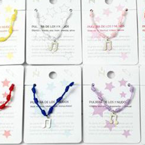 Braccialetti alla Moda con Cordino in Acciaio Inossidabile Placcato Oro, Nota Musicale e Stella, Fatti a Mano, Regalo Unisex, Bracciale Trendy - Product Image 5