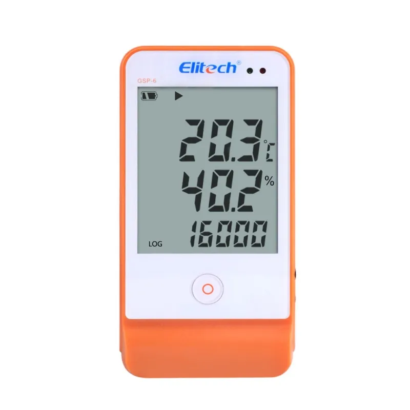 Elitech GSP-6 LCD umidità temperatura Data Logger Multi uso PDF umidità registratore dati temperatura