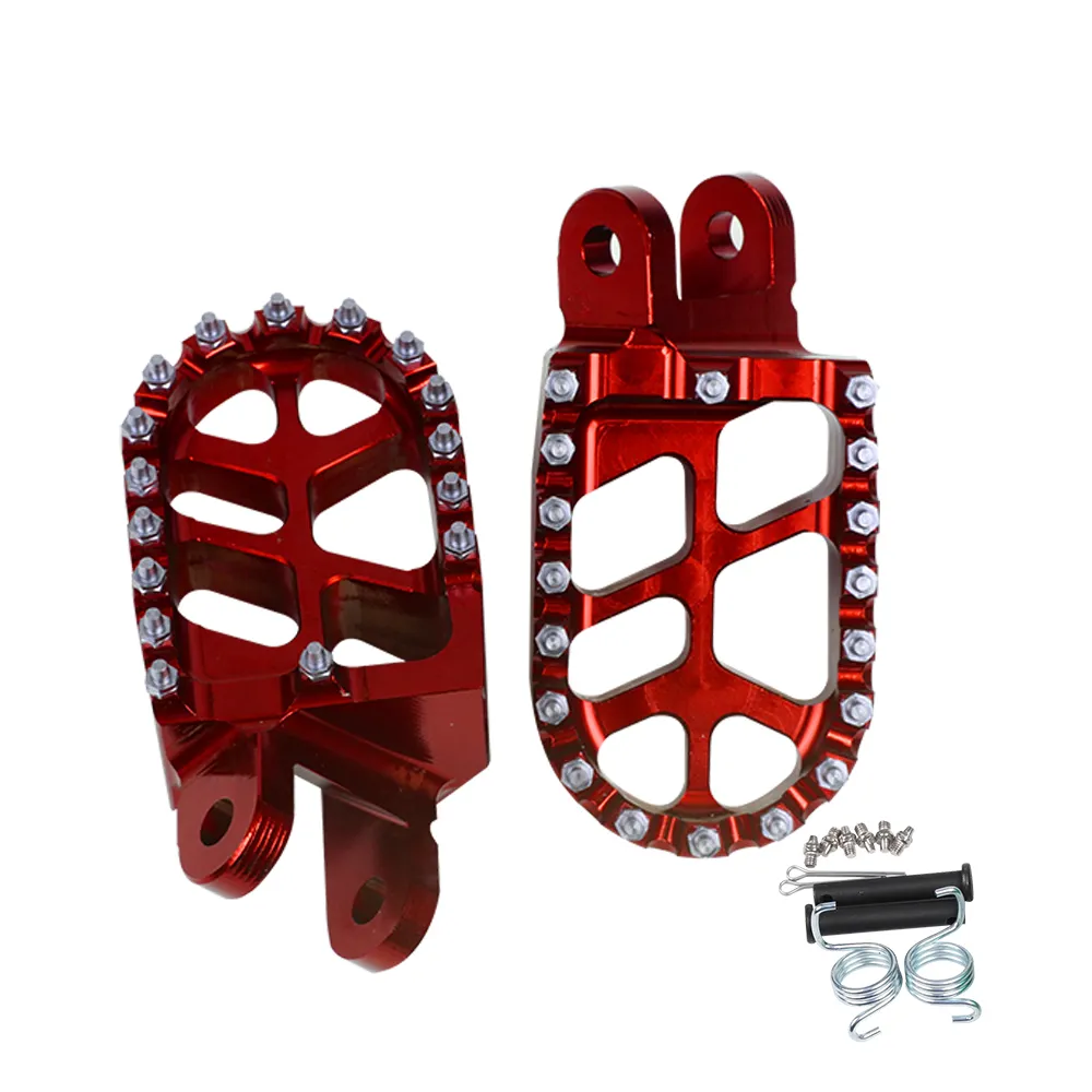 Dirt Bike Motorcycle Aluminum CNC Foot Pegs Footrests FOR HONDA XR250 XR 250R 400R 600R 650L 650R CRF 230L 1000L DTC