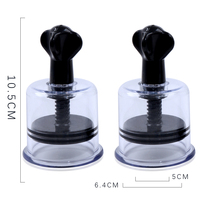 Ventouse de massage rotative pour l'agrandissement des seins en plastique transparent