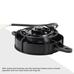 GOOFIT 12V DC Radiateur de <span class=keywords><strong>moto</strong></span> <span class=keywords><strong>Ventilateur</strong></span> de refroidissement pour 150cc 200cc 250cc Refroidi par eau 4 Wheeler ATV Dirt Pit Bike CRF KLX 250 - Product Image 3