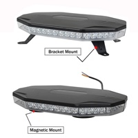 Barra de Luces LED Estroboscópicas de Advertencia de Emergencia Amber R65, Mini Barra de Luces Intermitentes para Techo de Vehículo