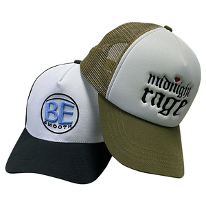 Tùy chỉnh chất lượng cao bông lưới mũ thêu Trucker mũ, Trucker mũ với in logo đồng bằng bọt trucker <span class=keywords><strong>cap</strong></span> - Product Image 4