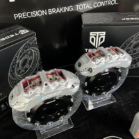 Kit d'étriers de frein en aluminium TEDEEP personnalisé à 6 pistons avec disques de frein pour Mitsubishi Evo X Isuzu D-max Golf Ford Audi A4 A6 S3 S5