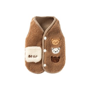 Vêtements pour chiens d'automne et d'hiver, vêtements en polaire <span class=keywords><strong>à</strong></span> oreilles tridimensionnelles, vêtements chauds en polaire pour chats d'automne - Product Image 3