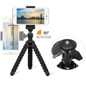 Universele Desktop Selfie 360 Graden Roterende Spons Statief Mount Stand Bracket Telefoon Clip Houder Voor Mobiele Telefoons Smartphone