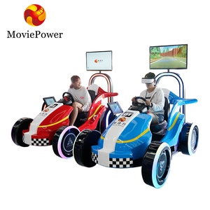 Trong nhà vui vẻ VR trẻ em thiết bị giải trí <span class=keywords><strong>3D</strong></span> chơi game Kart máy công viên giải trí cưỡi lái xe VR đua mô phỏng - Product Image 1