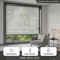 Persianas Enrollables Minimalistas de Poliéster con Doble Filtro de Luz, Ecológicas, Modernas y Transpirables, para Bodas, Tamaño Personalizado