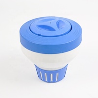Distributeur de produits chimiques de tablettes de chlore flottantes de piscine drôle avec thermomètre