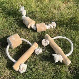 New Arrival Dog Teeth Grinding stick bite resistant Degradable Wood Hemp Cotton <b>Rope</b> Knot Dog Chew Toys - Product Image 4