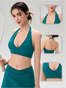 Nouveauté 2026 – Vente en gros de vêtements : Haut de yoga pour femme, soutien-gorge de sport à dos ouvert, vêtements de sport pour femme, hauts ajustés sur mesure pour femme - Product Image 2