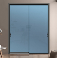 Grande porte et fenêtre coulissante en aluminium et PVC préfabriquée, de style européen, pare-balles, prix d'usine