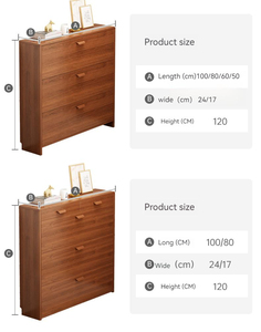 双层豪华鞋柜3抽屉木制鞋柜现代鞋架柜 - Product Image 5