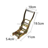 Attache à cliquet en corde 3 ''10T Sangle de machinerie lourde 10m 12m Résistant à l'abrasion PE Polyester Mélange Attache à cliquet rétractable