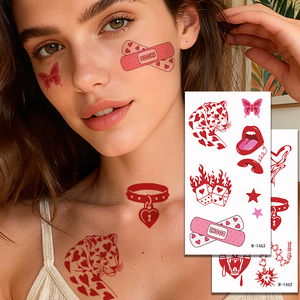 Tatuaje Temporal Desechable, No Tóxico, Impermeable, Divertido, Sexy, Multielementos, <span class=keywords><strong>para</strong></span> <span class=keywords><strong>Parejas</strong></span>, Hombres y Mujeres - Product Image 4
