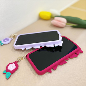 Funda de teléfono de silicona suave con diseño 3D para <span class=keywords><strong>Iphone</strong></span>, Funda personalizada con diseño de flor para <span class=keywords><strong>Iphone</strong></span> 7 7Plus X XS <span class=keywords><strong>XR</strong></span> <span class=keywords><strong>11</strong></span> 12 13 Pro Max - Product Image 4