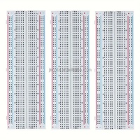 Kit de breadboard sans soudure - 830/400/170 points MB-102, adapté pour la conception et le prototypage de circuits Arduino, ESP32, STM32