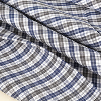 Tissu de Chemise Natté Teint en Fil avec Effet Flammé, Design Moderne 45TC