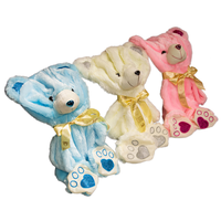 Ours en peluche géant non rembourré personnalisé en gros d'usine jouet peau de remplissage animal en peluche avec vêtements et accessoires