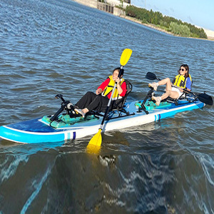 Kayak inflable LCO-Sport de 500x90x15 cm, bote de pesca en tándem con asiento y tabla de paddleboard para deportes acuáticos - Product Image 1