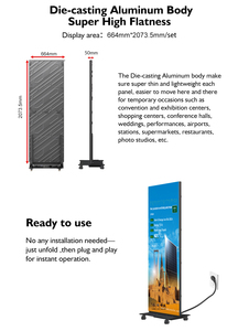 P2.5 trong nhà LED hiển thị tri-gấp kỹ thuật số màn hình Poster cho trung tâm mua sắm LED gấp Poster màn hình - Product Image 4