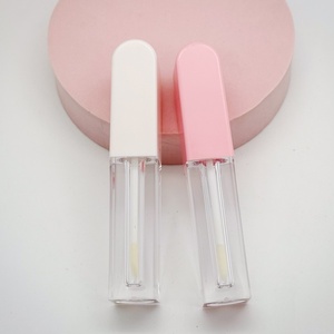Mini Tubo de Brillo Labial de Plástico de 1.5 ml, Color Blanco Rosado, Tamaño Personalizado, con Logotipo, para Cosméticos - Product Image 2