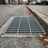 Grille en acier galvanisé sur mesure, résistante à la corrosion, pour les stations d'épuration des eaux usées, les usines chimiques, les sols industriels