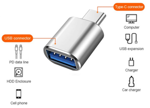 อะแดปเตอร์ USB C ตัวผู้เป็นตัวเมียสาย USB3.0 <span class=keywords><strong>OTG</strong></span> สำหรับรถยนต์ MacBook ชาร์จข้อมูลสำหรับ <span class=keywords><strong>Huawei</strong></span> สำหรับ Samsung สำหรับ xiaom - Product Image 3