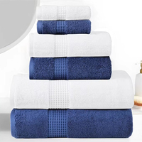 Ensemble de serviettes de bain en tissu éponge super doux et écologique, personnalisées, qualité hôtelière, en coton
