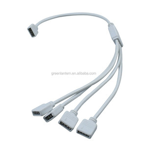 Répartiteur de câble d'extension pour connecteur <span class=keywords><strong>LED</strong></span> RVB 4 broches Connecter 1 à 2 3 4 voies 5050 3528 Bande lumineuse <span class=keywords><strong>LED</strong></span> RVB avec divers connecteurs - Product Image 1