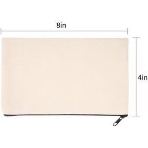 Miễn Phí Chứng Khoán Mẫu Trống Tùy Chỉnh Kích Thước Mô Hình Tự Làm Dây Kéo Bông Trang Điểm Pouch Vải Mỹ Phẩm Vệ Sinh Túi Cho Khuyến Mãi - Product Image 5