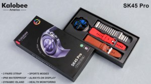 Chất Lượng Cao Sk45prosmart Đồng Hồ Cho Nam Giới Phụ Nữ Với 3 Dây Đeo 1.53Inch Amoled Màn Hình Bước Đếm Giấc Ngủ Nhịp Tim Đồng Hồ Thông Minh - Product Image 3